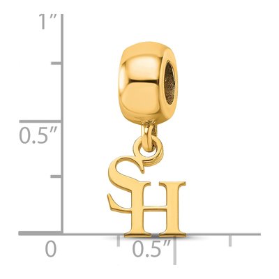 Sam Houston State University Gold-Plated Sterling Silver Extra Small Sam Dangle Bead – view 3