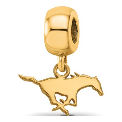 SMU Mustangs Dangle Bead Charm