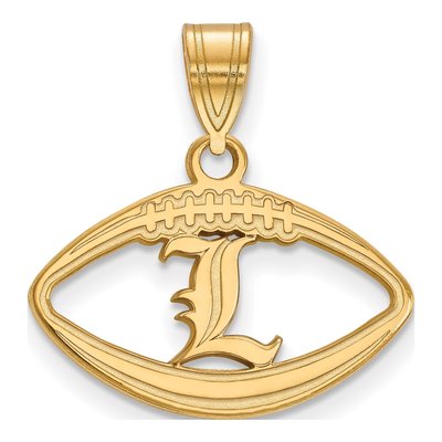 University of Louisville Gold-Plated Sterling Silver Medium Letter L Pendant
