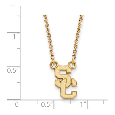USC Trojans S-C Pendant Necklace, Sterling Silver – view 2