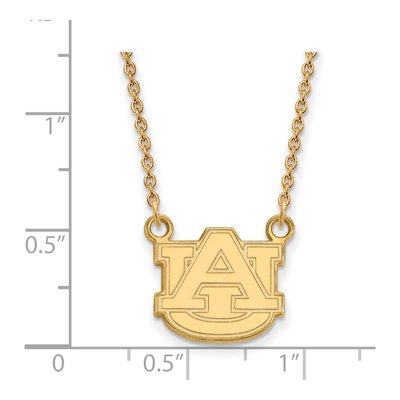 Auburn University Gold-Plated Sterling Silver Small Pendant Necklace – view 2