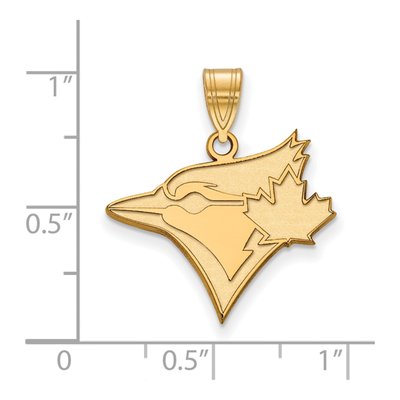 Toronto Blue Jays Gold-Plated Sterling Silver Large Pendant – view 2