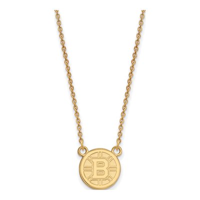 Boston Bruins Gold-Plated Sterling Silver Small Pendant Necklace