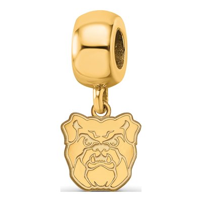 Butler University Gold-Plated Sterling Silver Extra Small Bulldog Dangle Bead