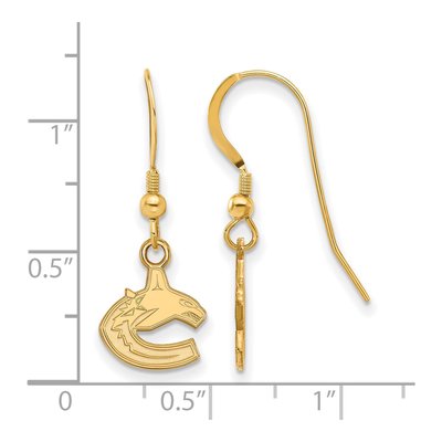 Vancouver Canucks Gold-Plated Sterling Silver Earrings – view 2