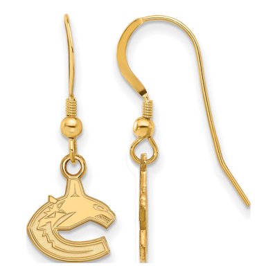 Vancouver Canucks Gold-Plated Sterling Silver Earrings