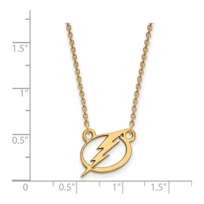 Tampa Bay Lightning Gold-Plated Sterling Silver Small Necklace – view 2