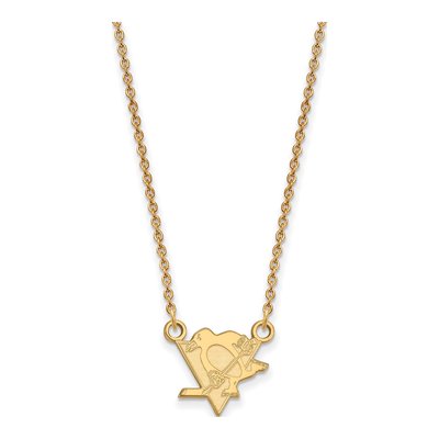 Pittsburgh Penguins Gold-Plated Sterling Silver Small Pendant Necklace