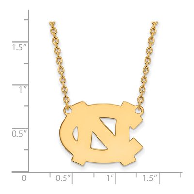 UNC Tar Heels Large N-C Pendant Necklace, 18in – view 2