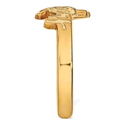 University of Nebraska Gold-Plated Sterling Silver Huskers Toe Ring – view 3