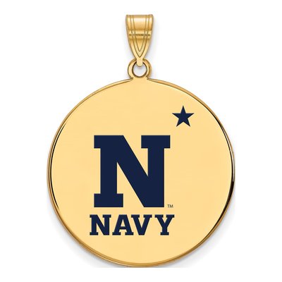 US Naval Academy Enameled Disc Pendant