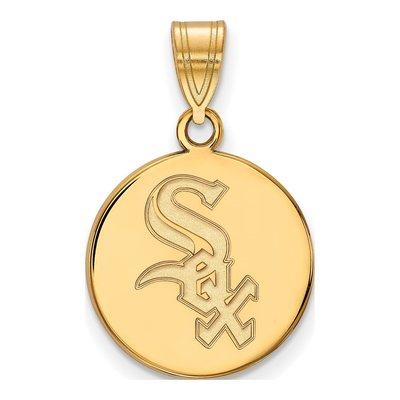 Chicago White Sox Gold-Plated Sterling Silver Medium Pendant