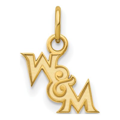 College of William & Mary Gold-Plated Sterling Silver Of Extra Small Pendant