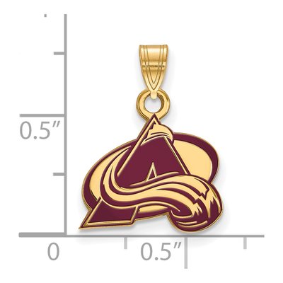 Colorado Avalanche Gold-Plated Sterling Silver Letter A Pendant – view 2