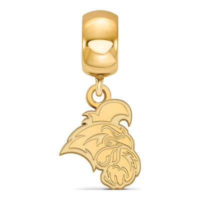 Coastal Carolina University Gold-Plated Sterling Silver Small Chanticleer Dangle Bead – view 3
