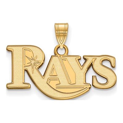 Tampa Bay Rays Gold-Plated Sterling Silver Small Script Pendant
