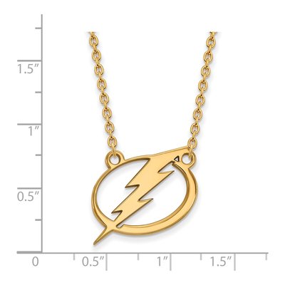 Tampa Bay Lightning Gold-Plated Sterling Silver Large Pendant Necklace – view 2