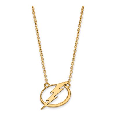 Tampa Bay Lightning Gold-Plated Sterling Silver Large Pendant Necklace
