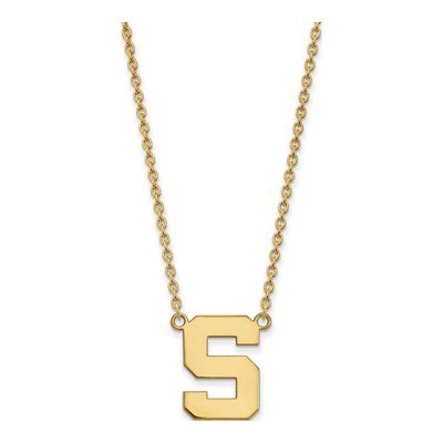Michigan State Spartans Gold-Plated S Pendant Necklace