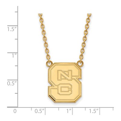 NC State N-C-S Pendant Necklace, 18 in – view 2