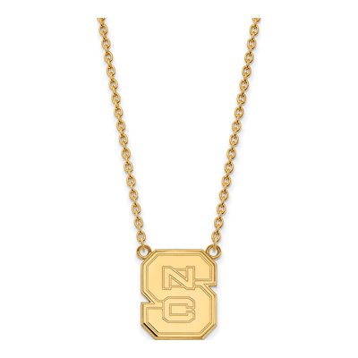 NC State N-C-S Pendant Necklace, 18 in