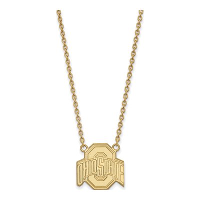 Ohio State University Gold-Plated Sterling Silver Large Pendant Necklace
