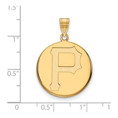 Pittsburgh Pirates Gold-Plated Sterling Silver Large Pendant – view 3