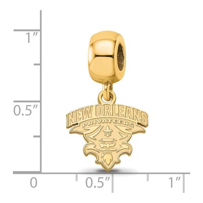 University of New Orleans Dangle Bead Charm – view 2
