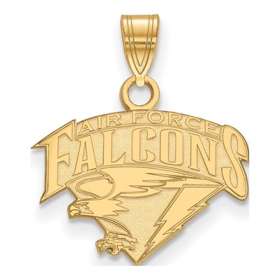 United States Air Force Academy Gold-Plated Sterling Silver Air Falcons Small Pendant