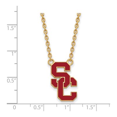 USC Trojans S-C Pendant Necklace, 18in – view 2