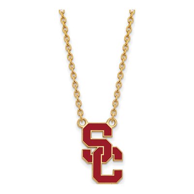 USC Trojans S-C Pendant Necklace, 18in