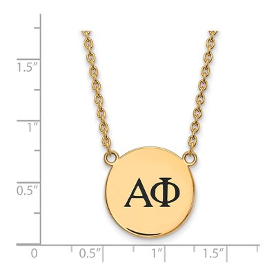 Alpha Phi Gold-Plated Sterling Silver Large Sorority Necklace – view 2