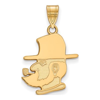 Appalachian State University Gold-Plated Sterling Silver Large Mountaineer Pendant