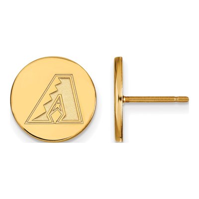 Arizona Diamondbacks Gold-Plated Sterling Silver Disc Stud Earrings