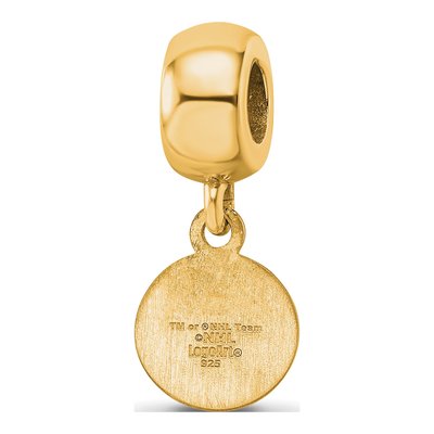 New York Islanders Gold-Plated Sterling Silver Extra Small NY Dangle Bead – view 5