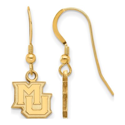 Marquette University Gold-Plated Sterling Silver Earrings