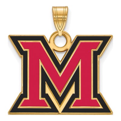 Miami University Gold-Plated Sterling Silver Large Ohio Letter M Pendant