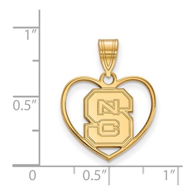 NC State Wolfpack Heart Pendant – view 2