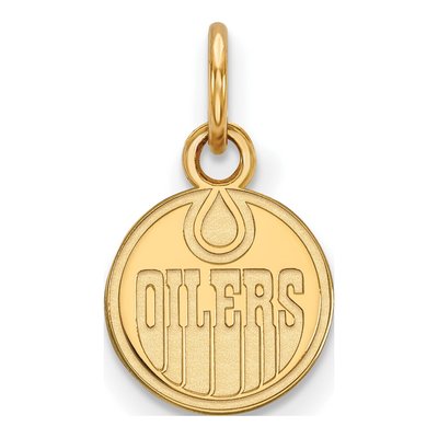 Edmonton Oilers Gold-Plated Sterling Silver Extra Small Pendant