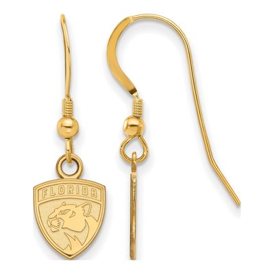 Florida Panthers Gold-Plated Sterling Silver Wire Earrings