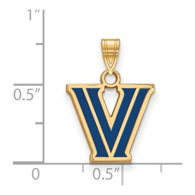 Villanova University Gold-Plated Sterling Silver Small Letter V Pendant – view 2