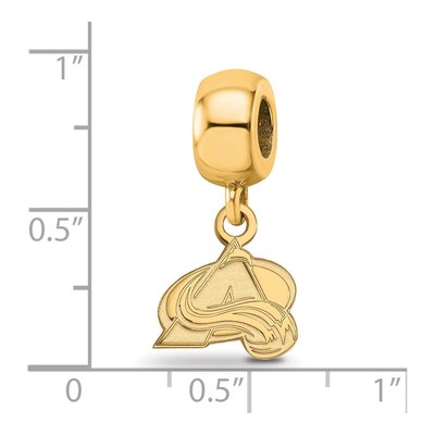 Colorado Avalanche Gold-Plated Sterling Silver Extra Small Letter A Dangle Bead – view 2