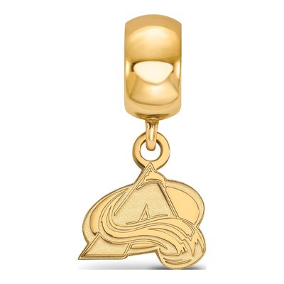 Colorado Avalanche Gold-Plated Sterling Silver Extra Small Letter A Dangle Bead – view 3