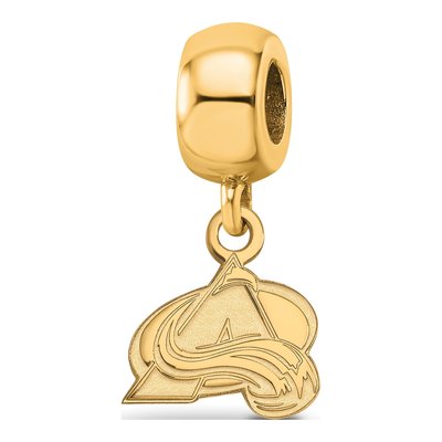 Colorado Avalanche Gold-Plated Sterling Silver Extra Small Letter A Dangle Bead
