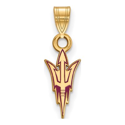 Arizona State University Gold-Plated Sterling Silver Small Pitchfork Pendant