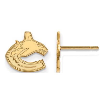 Vancouver Canucks Gold-Plated Sterling Silver Earrings