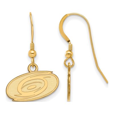 Carolina Hurricanes Gold-Plated Sterling Silver Earrings