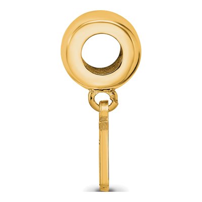 New York Rangers Gold-Plated Sterling Silver Extra Small NY Dangle Bead – view 2
