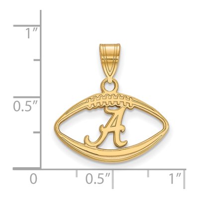 Alabama Crimson Tide Letter A Football Pendant – view 2