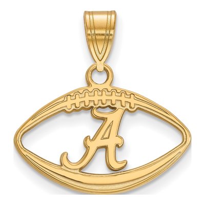 Alabama Crimson Tide Letter A Football Pendant